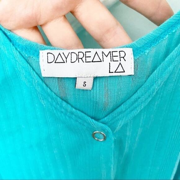 Daydreamer LA by Urban Outfitters light blue double strap blouse - Picture 3 of 5